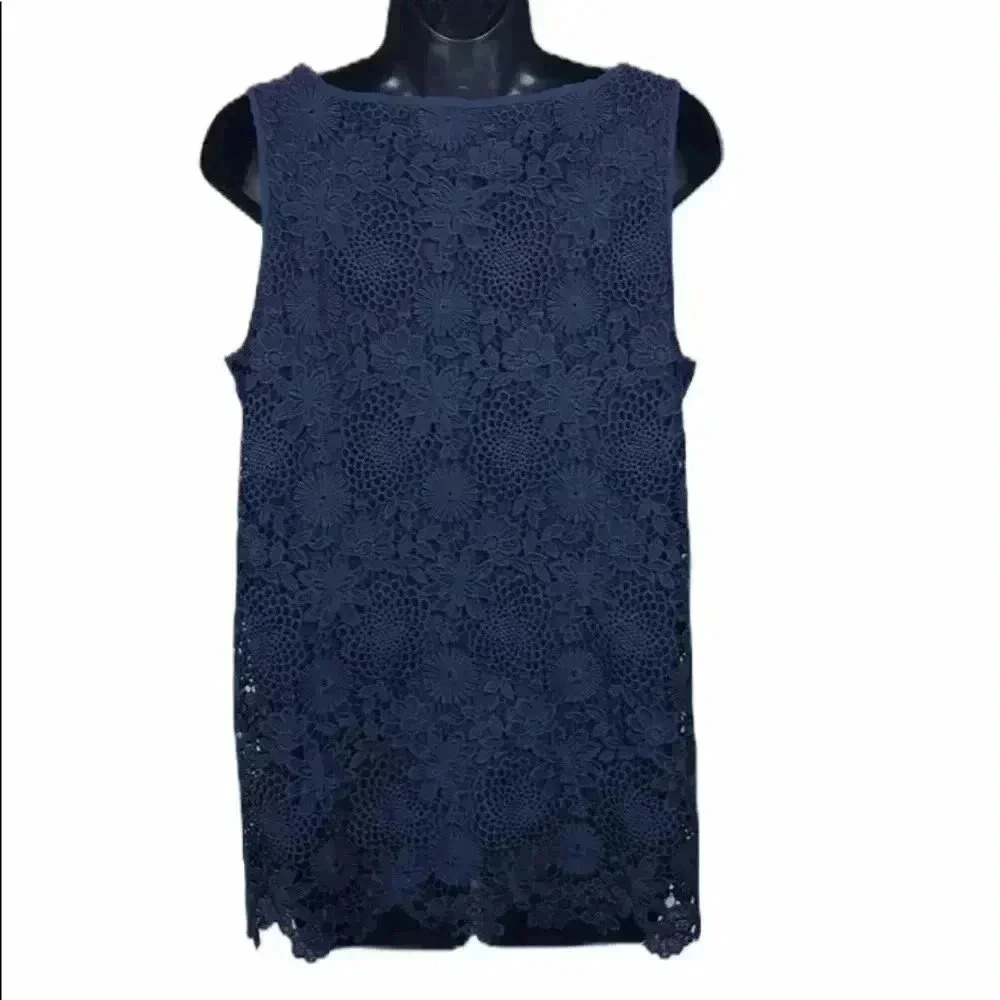 J. Jill Floral Lace Sleeveless Top Size S—B4 - Picture 4 of 7